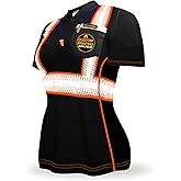 KwikSafety - Charlotte, NC - Vixen Hi Vis Short Sleeve Safety Shirt for Women [Angel Hair Reflective Tape]