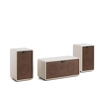 NUMAN Retrospective 1979-S 3.0 Soundsystem Heimkinosystem Lautsprecher-Set (2X Regallautsprecher, 1x Center-Lautsprecher, Ret