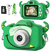Goopow Kids Camera Toys for 3-8 Year Old Girls Boys,Children Digital Video Camcorder Camera with Cartoon Soft Cover, Best Chritmas Birthday Festival Gift for Kids