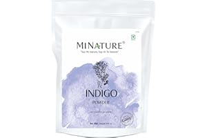 mi nature Indigo Tinctoria Powder (Indigofera Tinctoria) | Herbal Hair Color | Sourced from Rajasthan |Ideal for Natural Blac