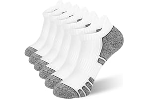 vvfxx Socks for Women 6 Pairs - No Show Athletic Running Socks Cushioned Ankle Socks Low Cut Breathable Casual Cotton Socks