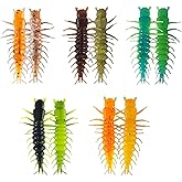 Eupheng Hellgrammite Fishing Lures, Realistic Soft Plastic Baits | 75PCS in 2" &amp; 3" sizes; lifelike hellgrammite worms for Ned Rig, Jig, Drop Shot and bass fishing applications.