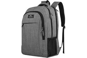 MATEIN Travel Laptop Backpack, Business Anti Theft Slim Sturdy Laptops Backpack with USB Charging Port, Water Resistant Colle