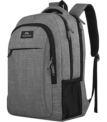 Amazon.com: Amazon Basics Travel Laptop Backpack with Multiple Pockets and  Compartments for 17 in / 43.1 cm Laptop, Water Resistant, Spacious with  Padded Shoulder Straps, Black : Electronics
