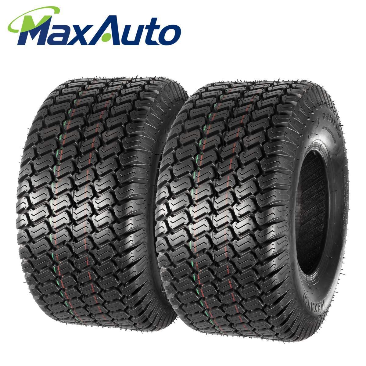 MaxAuto 18x8.50-8 18x8.5x8 Lawn Mower Golf Cart Turf Tires 4PR P332, Set of 2