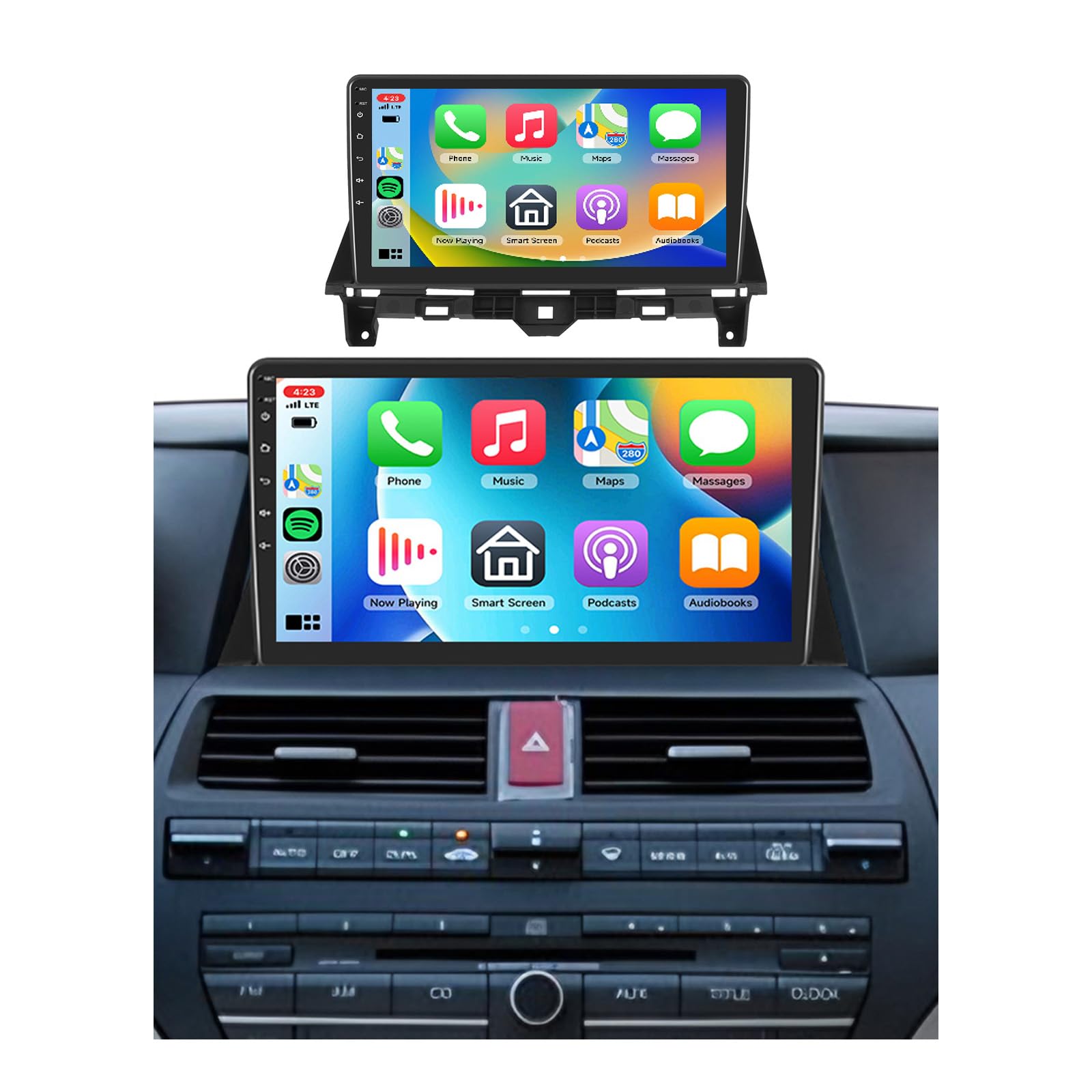 Photo 1 of [8 CORE 2G+64G] Car Radio for Honda Accord 8th 2008-2013 with Wireless Carplay/Android Auto, 10.1 Inch Android 13 IPS Touch Screen Car Stereo, Bluetooth, GPS, WiFi, SWC, DSP + Backup Camera