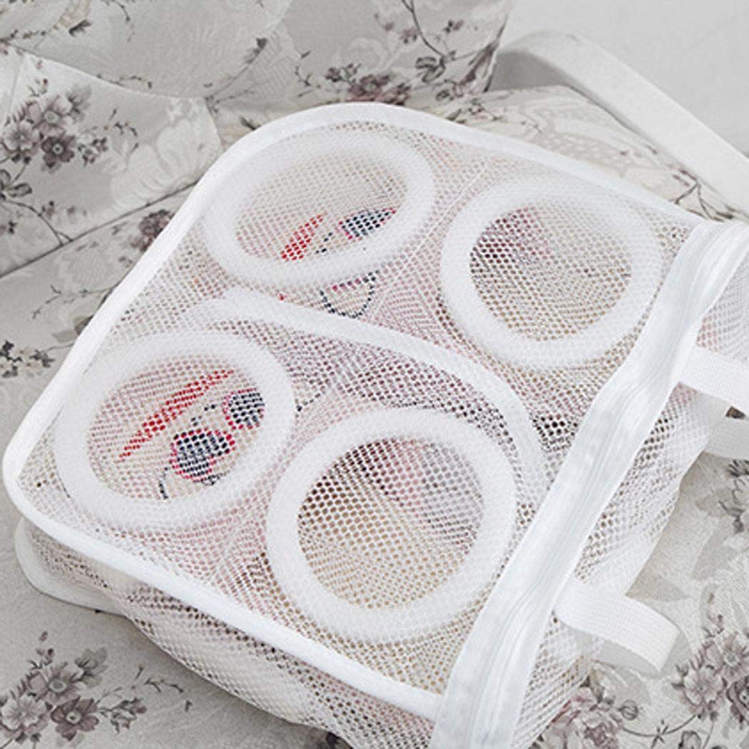 mekolen Portable Mesh Laundry Shoes Bags Shoe Washing Organizer Bags Washing Machine Special Shoe Bag