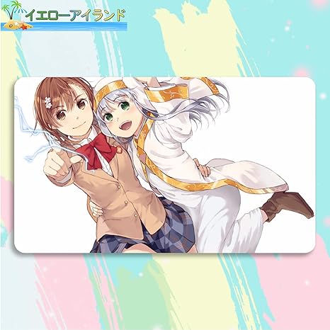 Amazon イエローアイランド カードゲームプレイマット 遊戯王 プレイマット とある科学の超電磁砲 とある魔術の禁書目録 御坂美琴 みさか みこと Mikoto Misaka マウスパッド 収納ケース付き Tcg万能 アニメ 萌え カード枠なし 60cm 35cm 0 3cm トレカ 通販