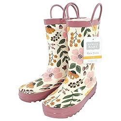 Hudson Baby Kids Rain Boots, Fall Botanical, 13 US