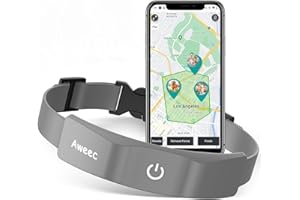 AWEEC GPS Wireless Dog Fence with Free App, Electric Fence System with Training Collar, Portable Fence for Outdoor Use, Rechargeable Waterproof Flexiable Collar, Adjustable for Large Medium Dogs (Gray)