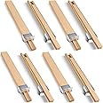 Maitys Wooden Drawer Slides Bottom Mount Classic Center Guide Track with Metal Slide Glides Traditional Wood Drawer Rails for Dresser Replacement(16 Inches,2 Pcs)