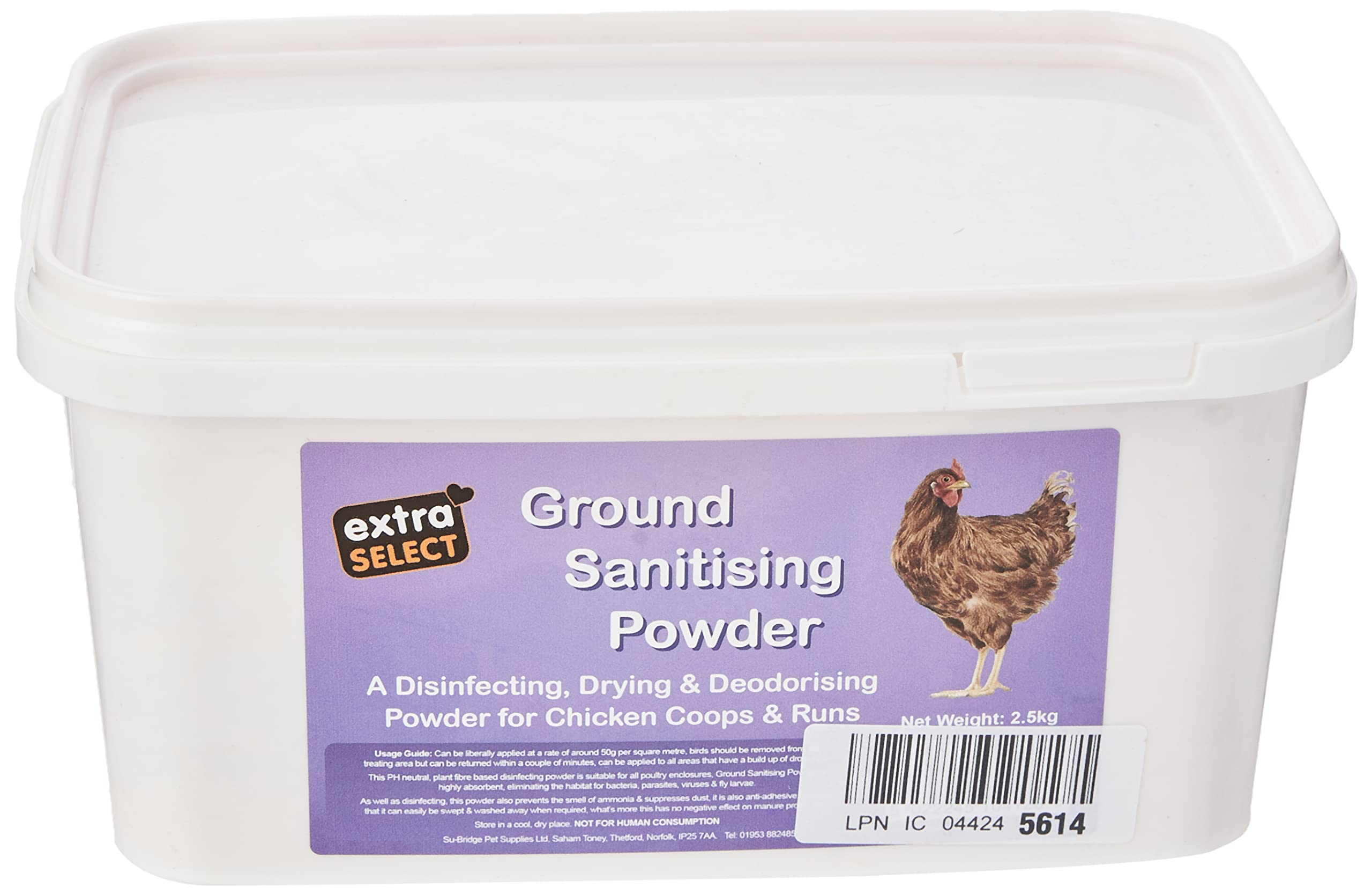 Extra Select Ground Sanitising Powder Bucket, 2.5 kg