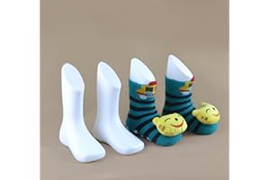 WellieSTR 4PCS (White Color) Hard Plastic Children Kids Baby Feet Mannequin Foot Model Tools for Shoes Sock Display Socks Tool Supply