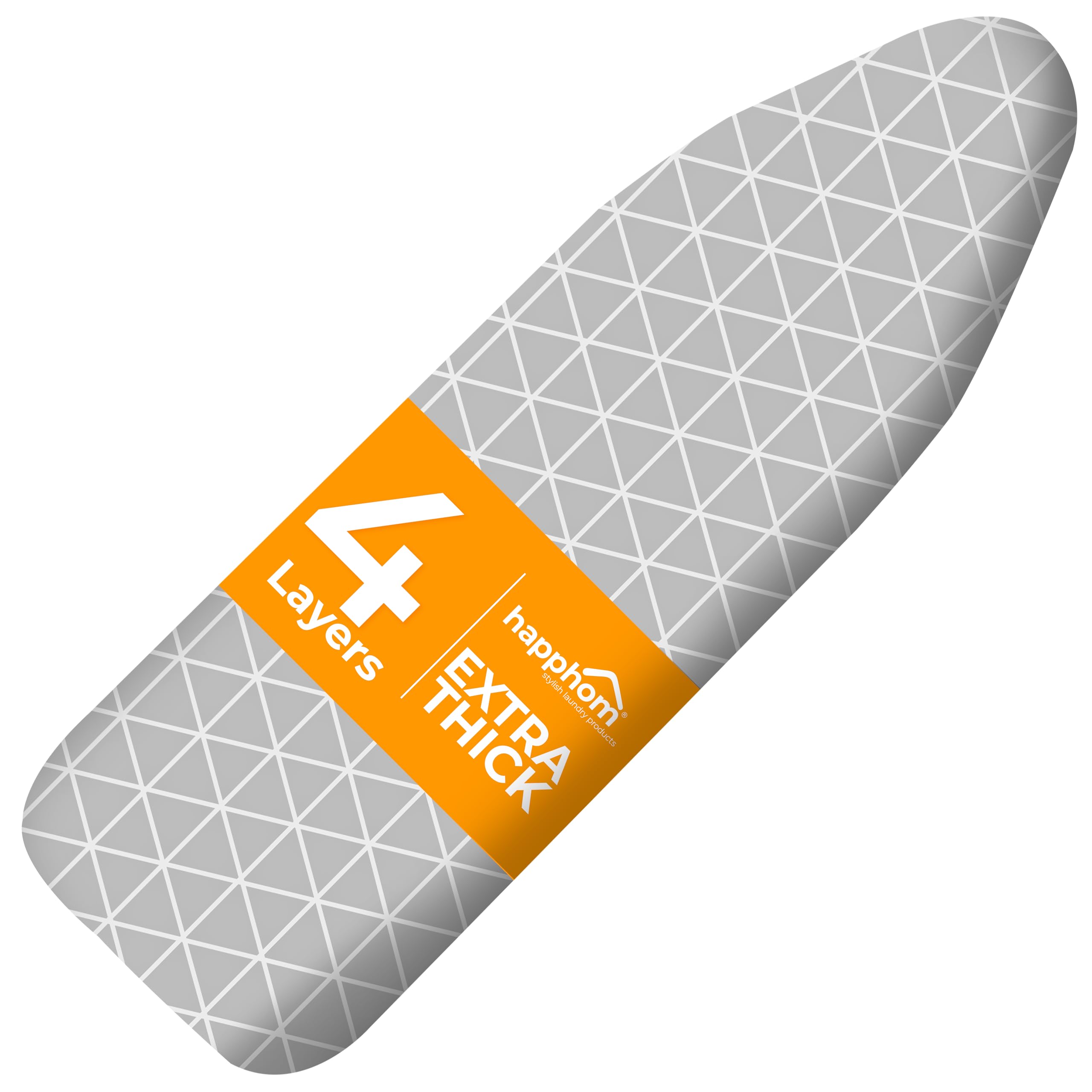 View 1 of 13" x 43" Ironing Board Cover and Pad Extra Thick Heavy Duty Padded with Extra White Superior Felt Scorch and Stain Resistant with Elasticized Edges, Compatible with 12"-14" Wide 42"-44" Length