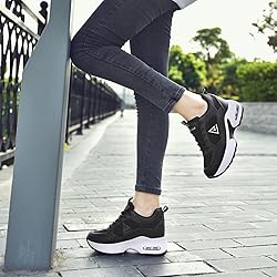 AONEGOLD Women's Platform Sneakers Wedges High Top