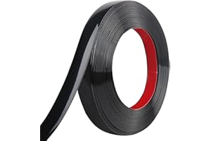 Yskzyz Peel and Stick Molding Trim Waterproof Mirror Tape Border Flexible Wall Trim Molding Self Adhesive for Home Decoration Wall Protection(9.8 Ft)