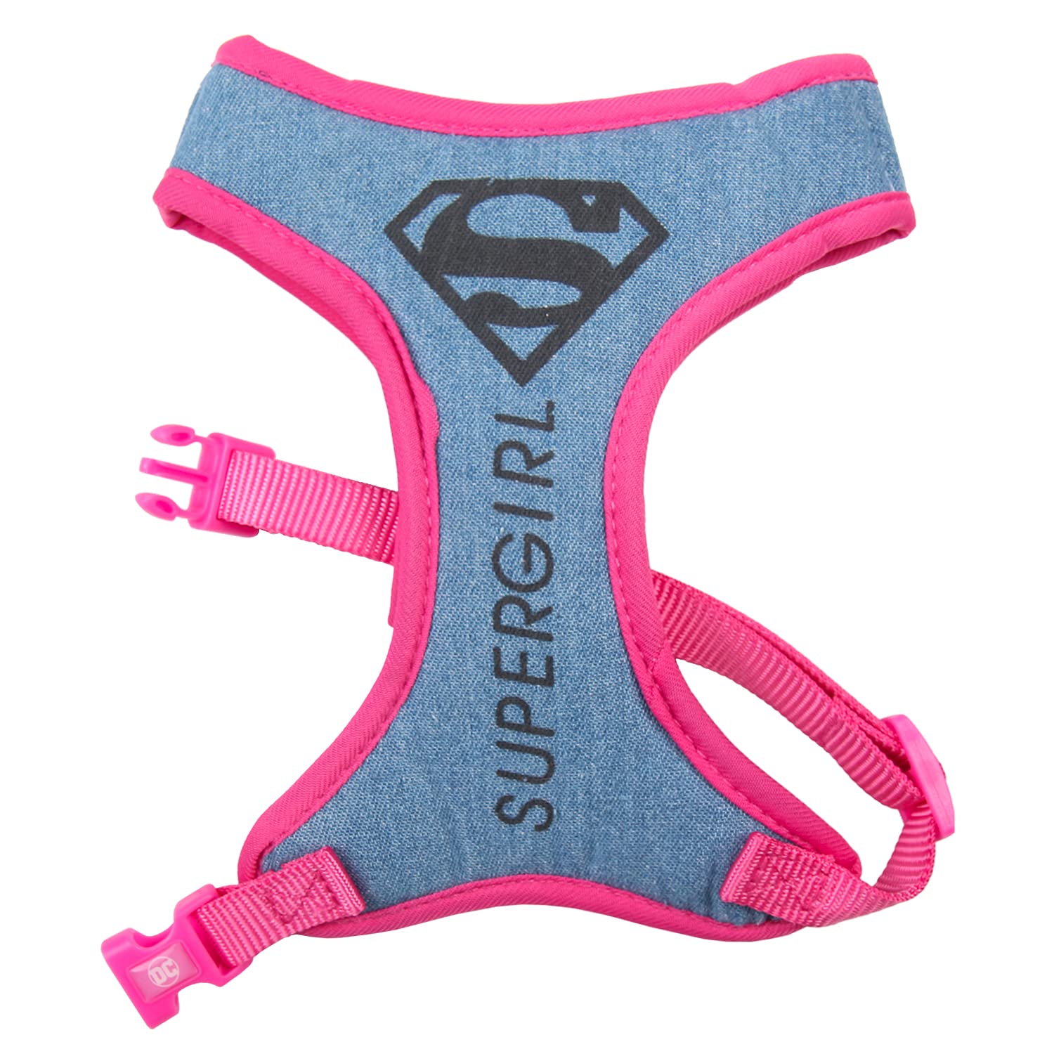 CERDÁ LIFE'S LITTLE MOMENTS - For Fan Pets | Superman M-L Dog Harness - Officially Licensed DC Comics
