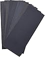 Abrasive Dry Wet Waterproof Sandpaper Sheets Assorted Grit of 400/600/ 800/1000/ 1200/1500 for Furniture, Hobbies and Home Improvement (12 Sheets)