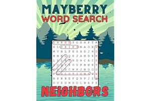 Mayberry Word Search Neighbors: A jumbo book filled with 115 characters from The Andy Griffith Show, each with a puzzle related to them.