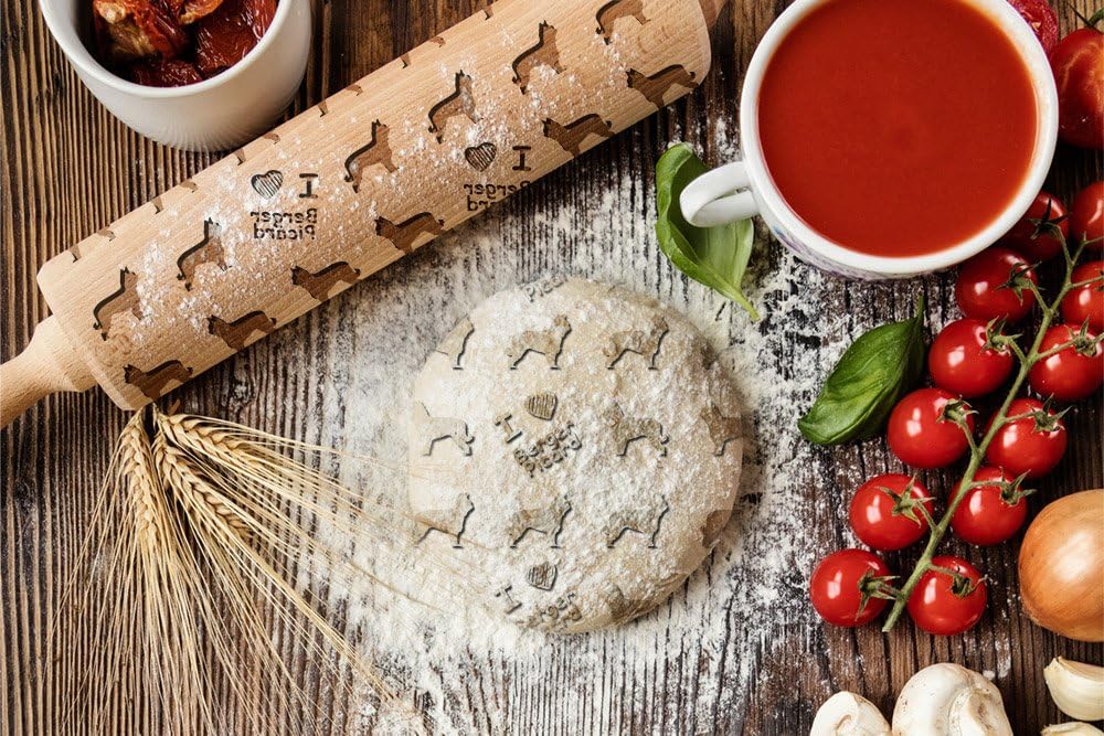 Artdog Ltd Berger Picard Rouleau A Patisserie Grave En Bois