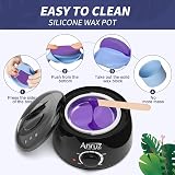 ANRUZ Waxing Kit Full Body Hair Removal Home Spa Set 500ml Wax Machine view 3