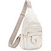 GAEKEAO Sling Bag Crossbody Bags for Women Vegan Leather Fanny Pack Chest Travel Anti Theft Purse Shoulder Bag handbags Gifts