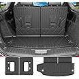 powoq Cargo Mat Compatible with 2016-2025 Dodge Durango 6&7 Seats Trunk Mat 3rd Backrest Mat Replacement for 2016-2025 Dodge Durango Accessories(Trunk Mat+3rd Row Backrest Mat)