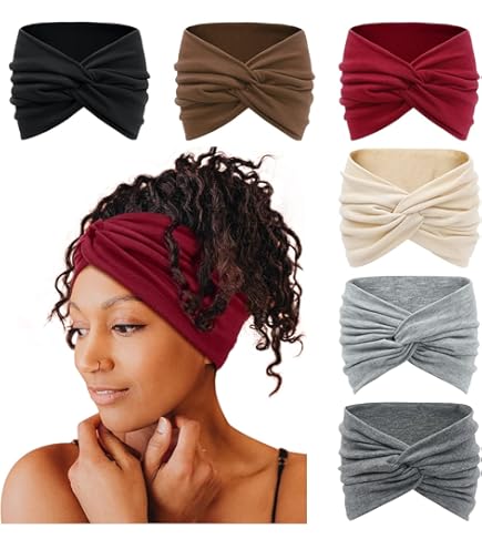 Amazon.com : Red by Kiss 7” Wide Silky Headwrap Multipack  display picture 3