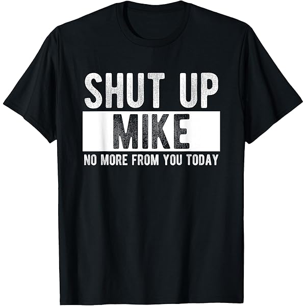 Amazon.com: Mike Custom Name Design Unisex-Adults Black Cotton