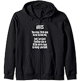 Funny Aries Zodiac Sign Astrology Constellation Horoscope Zip Hoodie