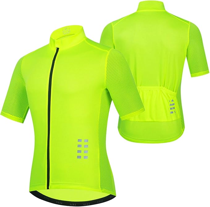 Mens Cycling Jersey Short Sleeve, with 3 Rear Pockets Cycling Jersey