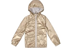 Lansbojun Boys Girls Rain Jacket Waterproof Windbreaker Lightweight Coat Kids Raincoat Outerwear