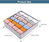Joyoldelf 24-Cell Drawer Organisers 2 Pack Collapsible Wardrobe Organisers view 6