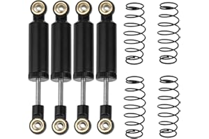 RZXYLRC Shock Absorber Damper Internal Spring Built-in Spring For 1/10 RC Crawler Axial SCX10 I II III RBX10 Wraith TRX4 MST Redcat (black, 70mm)