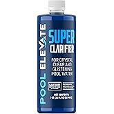 POOL ELEVATE Pool Clarifier Ultimate Clarity Booster - Pool Clarifier for Crystal Clear Water, Fast Acting & Long Lasting, Reduces Cloudiness & Enhances Filter Performance, Safe for All Pools, 32 oz