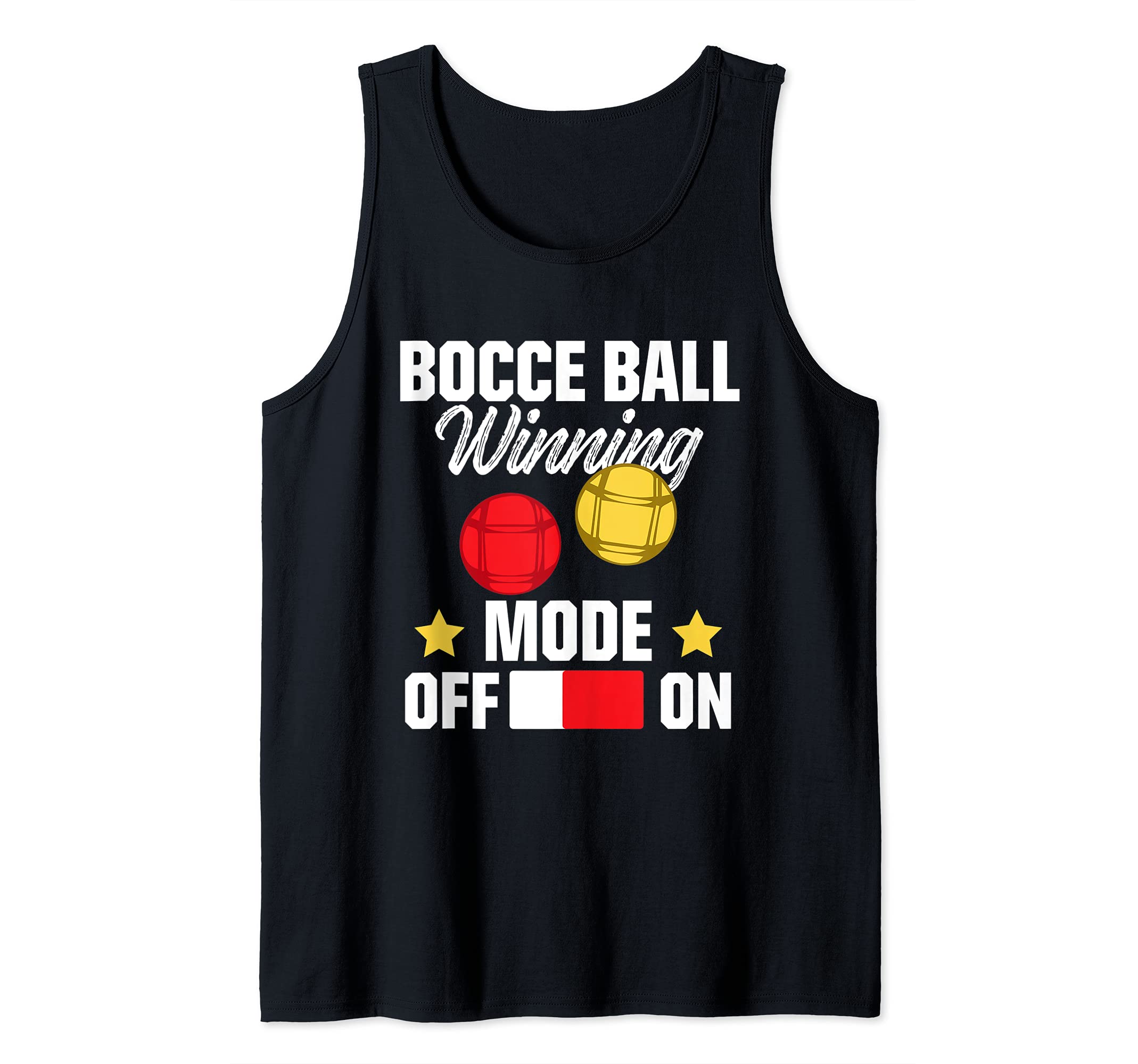 Bocce Ball Winning Mode On Player Game Cue Ball Funny Play Tank Top