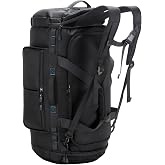 Large Duffle Backpack for Men, 45L/60L/90L Water Resistant Duffel Bag | Convertible Sports Backpack, Heavy Duty, Shoe Compartment, for Hiking, Camping, Gym, Weekender Overnight, Travel
