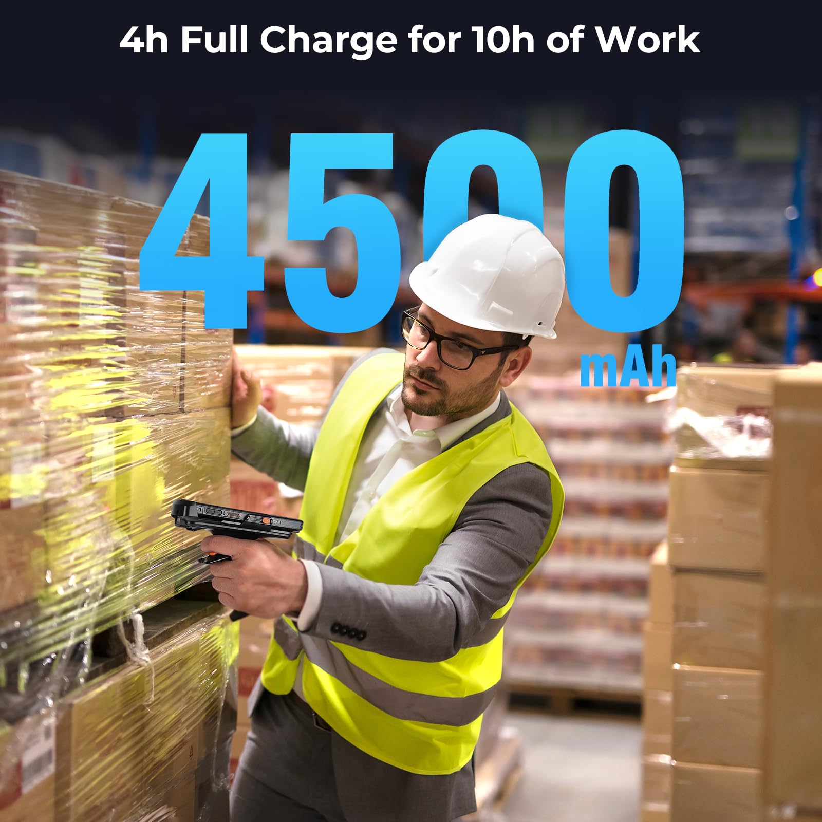 MUNBYN Android Barcode Scanner 082Pro, Android 12 PDA, Equipped with Honeywell HS7 Bar Code Scan Engine, IP67 Handheld Mobile Computer for Inventory Tracking, Warehouse, Logistics 2025