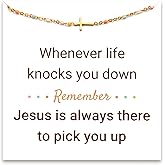 STORYJEWELLERY Christian Gifts for Women, Religious Confirmation and Baptism Gifts, Cross Bracelet for Women, Easter Gift, Encouragement Presents, Christian Jewelry