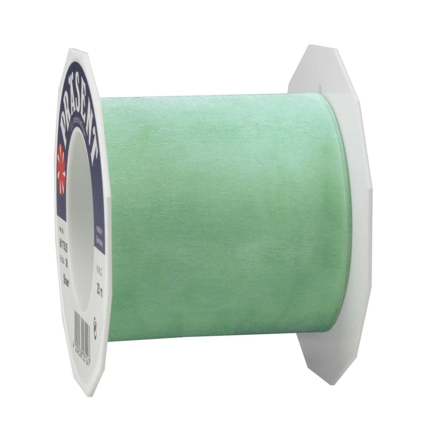 C.E. Pattberg Sheer Organza Ribbon Mint Green, 27 Yards Gift Wrap Ribbon, 2.8 inches Width, Accessories for Decoration & Handicrafts, Decoration Ribbon for Presents, for Every Occasion