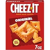 Cheez-It Cheese Crackers, Baked Snack Crackers, Lunch Snacks, Original, 7oz Box (1 Box)