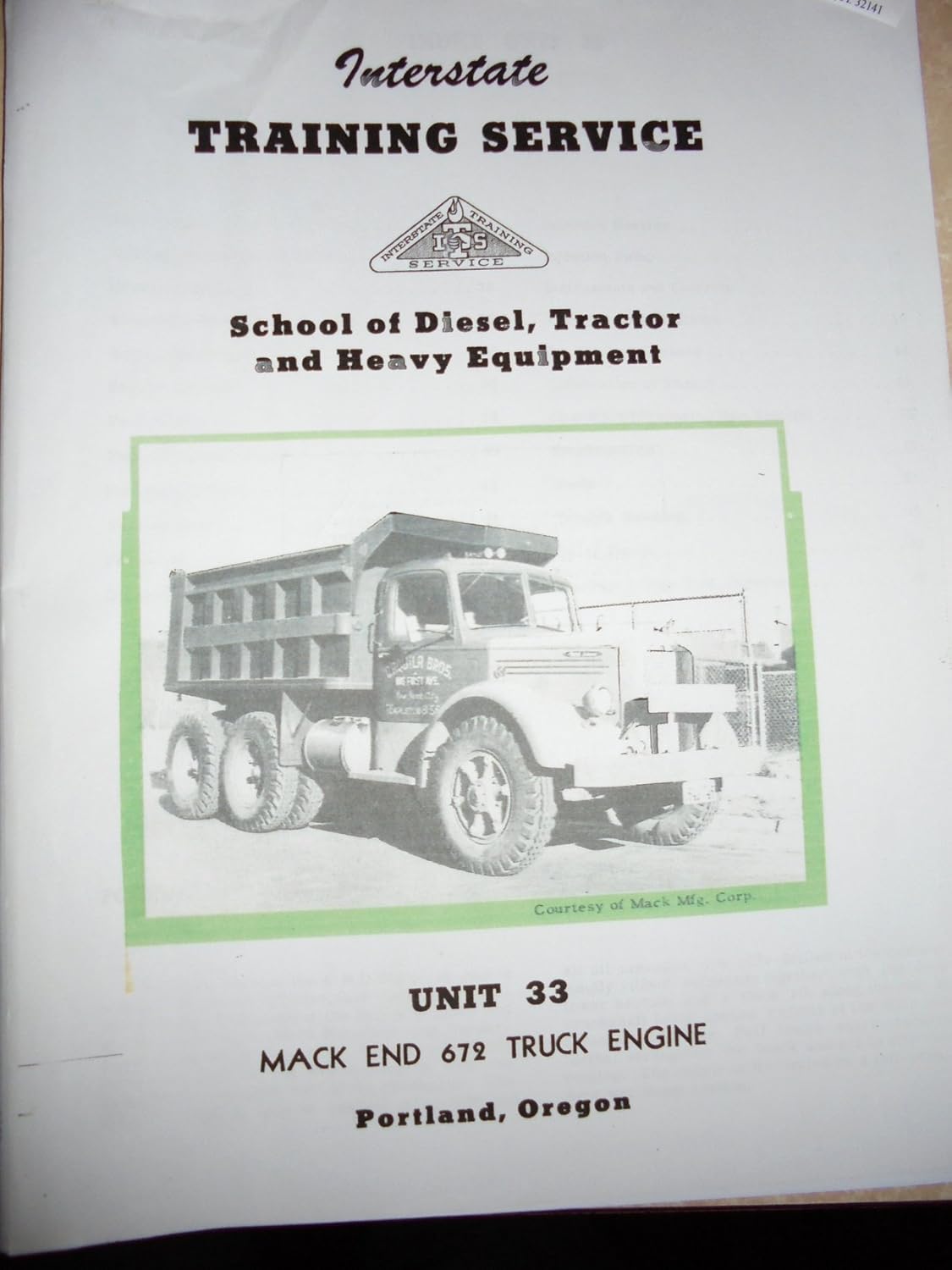 Amazon.com: Vintage Mack End 672 Truck Engine Service Training Manual:  Everything Else