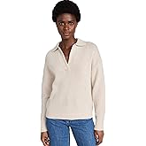 Theory Womens Scallop Polo Sweater