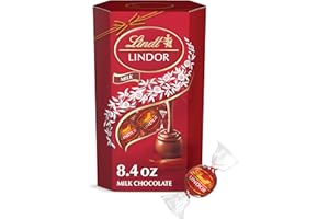 Lindt LINDOR Milk Chocolate Candy Truffles Gift Box, 8.4 oz.