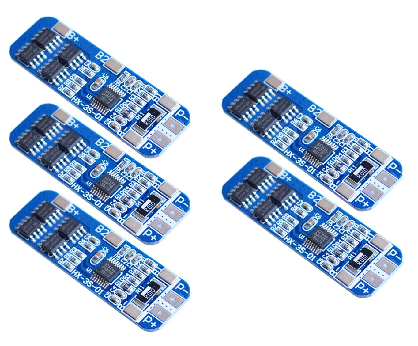5pcs 3S 10A Lithium 18650 BMS PCM Battery 12V Protection Board