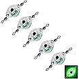 Fishing Lure Light Deep Drop Underwater Green Fishing Light for at Night, Water-Triggered Designed Bait Light,Attractive Light Saltwater Freshwater Bass Halibut Walleye Lures Attractant Lights