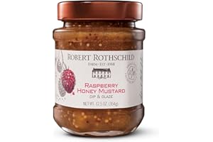 Robert Rothschild Farm Raspberry Honey Mustard Dip and Glaze – Sweet and Tangy Dipping Sauce, Glaze or Spread – 12.5 Oz