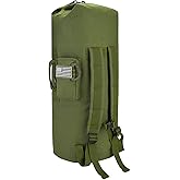 MOZETO Military Duffle Bag, 110L Extra Large Sea Bag with Backpack Straps Heavy Duty Army Duffle Bag for Camp, College Dorm or Laundry Bag