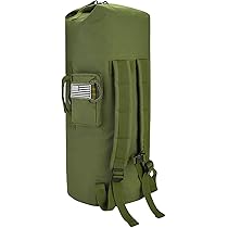 MOZETO Military Duffle Bag, 110L Extra Large Sea Bag with Backpack