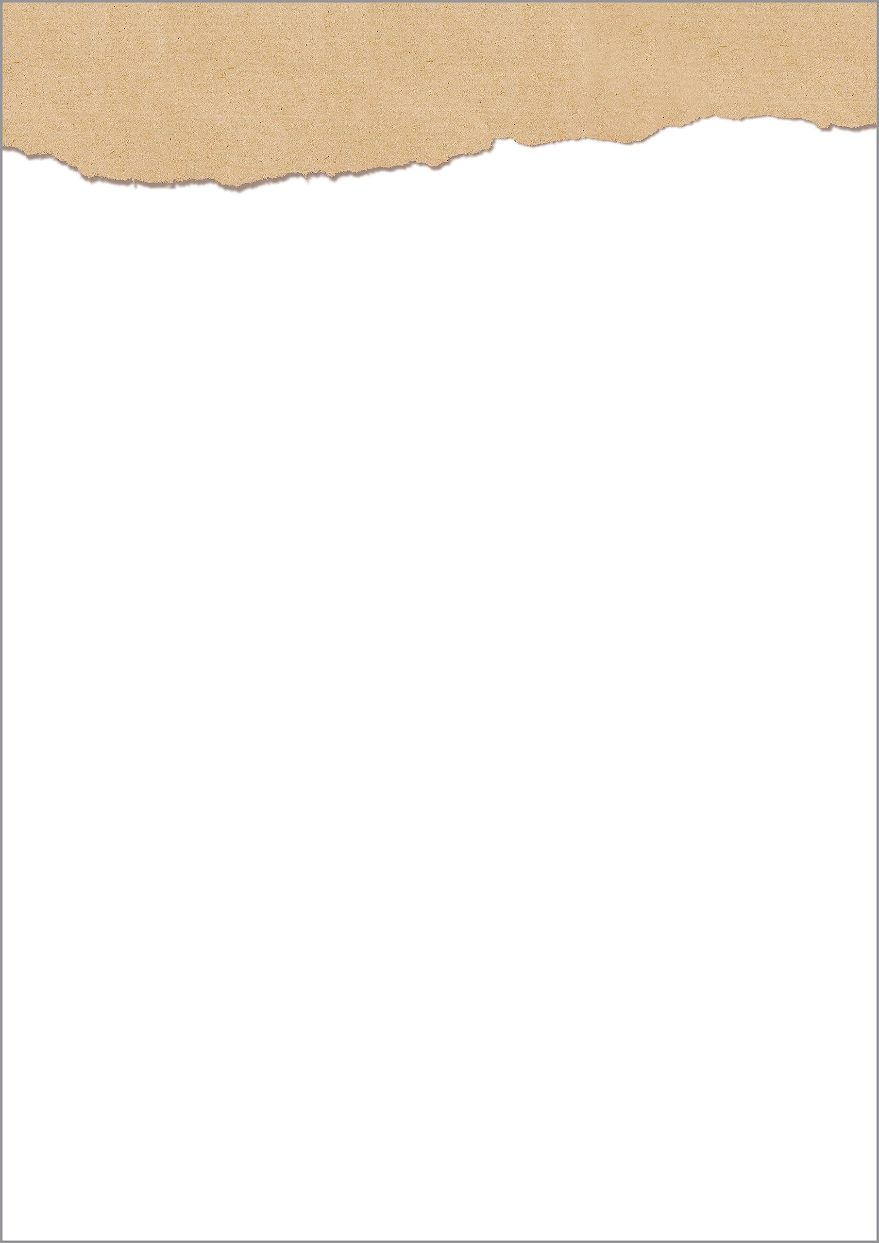 SIGEL DP624 Writing paper / letter paper / menu, A4, 90 g/m², motiv on both sides, suitable for all printers, White / Beige, 100 sheets